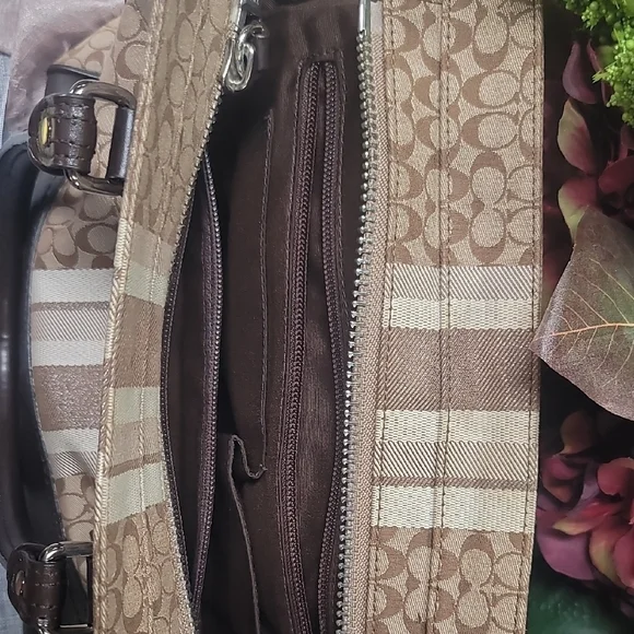 Coach Brown and Black Satchel - Picture 10 of 11